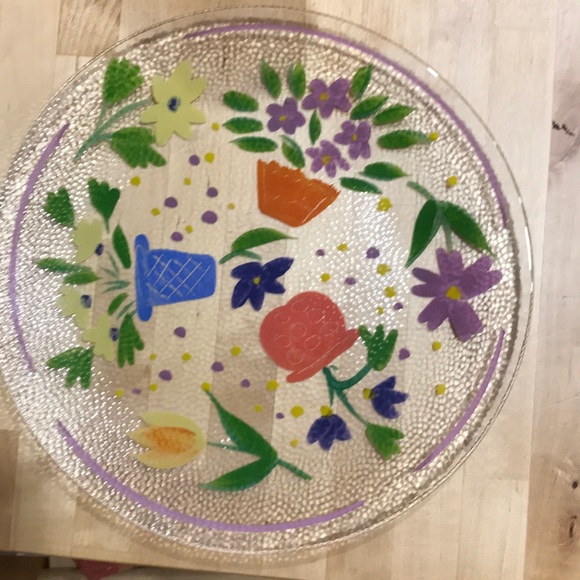 🎁 New Hand painted plate for cake - Picture 1 of 4